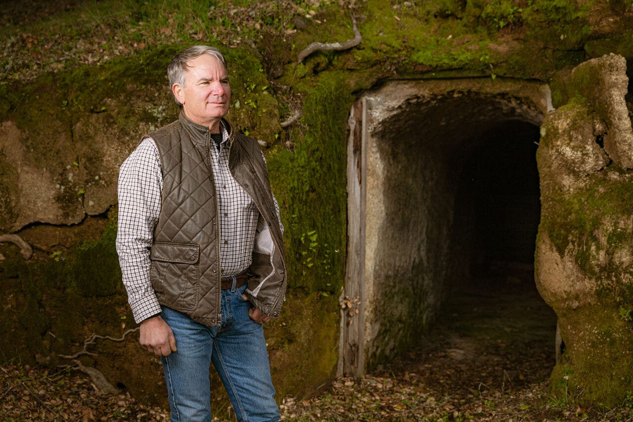 Mark Neal at his Howell Mountain Neal Family Vineyards estate