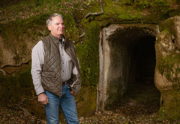 Mark Neal at his Howell Mountain Neal Family Vineyards estate