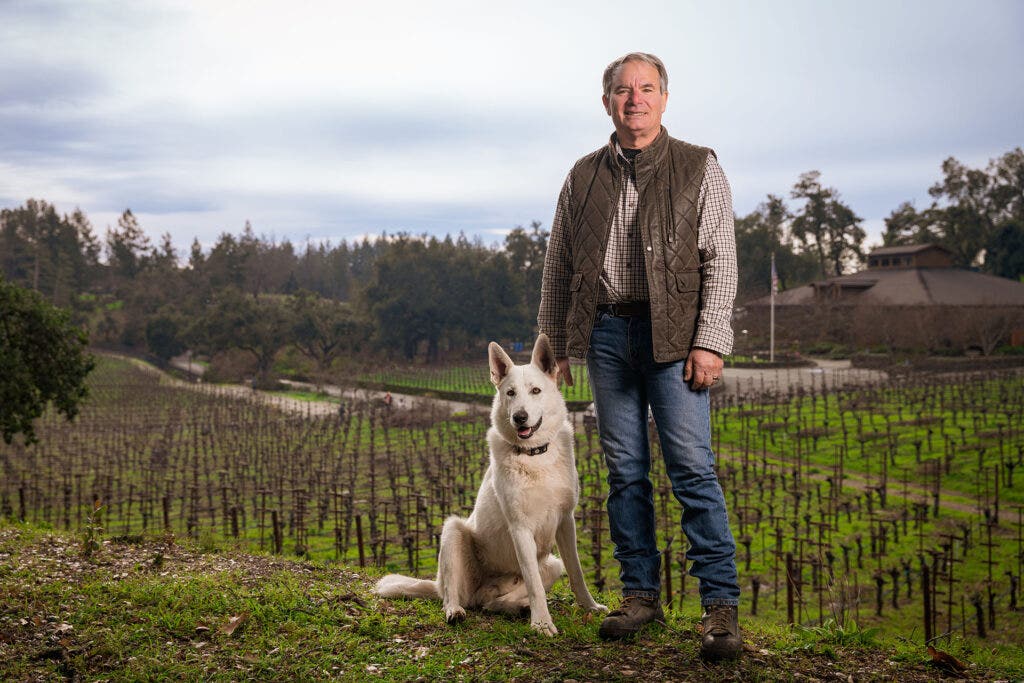 Mark Neal at his Howell Mountain Neal Family Vineyards estate