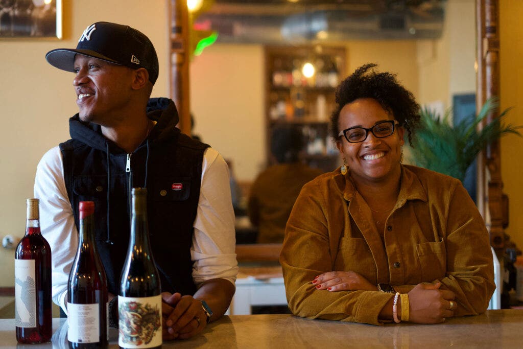 Penny's Wine Shop owners Kristen Gardner Beal and Lance Lemon