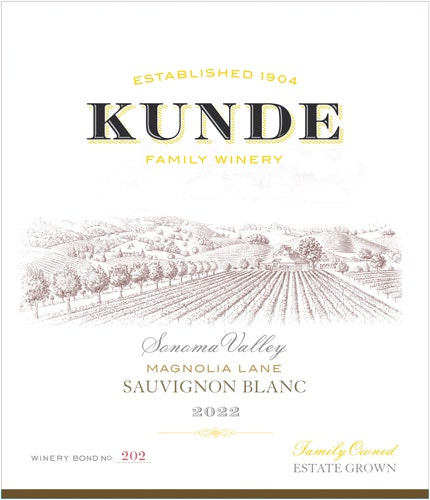 Kunde 2022 Magnolia Lane Estate Sauvignon Blanc (Sonoma Valley)