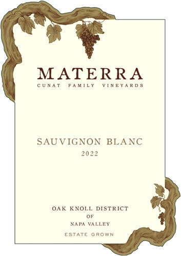 Materra Cunat Family Vineyards 2022 Estate Sauvignon Blanc (Oak Knoll District)