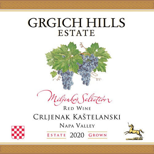 Grgich Hills 2020 Miljenko's Selection Crljenak Kaštelanski Estate Grown Red (Napa…