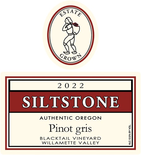 Siltstone 2022 Blacktail Vineyard Pinot Gris (Willamette Valley)