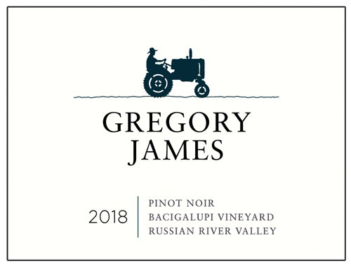 Gregory James Wines 2018 Bacigalupi Vineyard Pinot Noir (Russian River Valley)