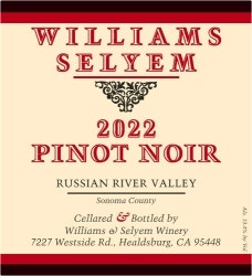 Williams Selyem 2022 Pinot Noir (Russian River Valley)