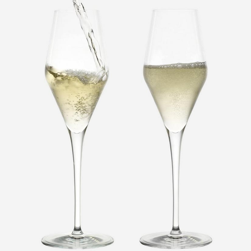 Wine Enthusiast Vienna Break-Resistant Champagne Glasses Set of 2