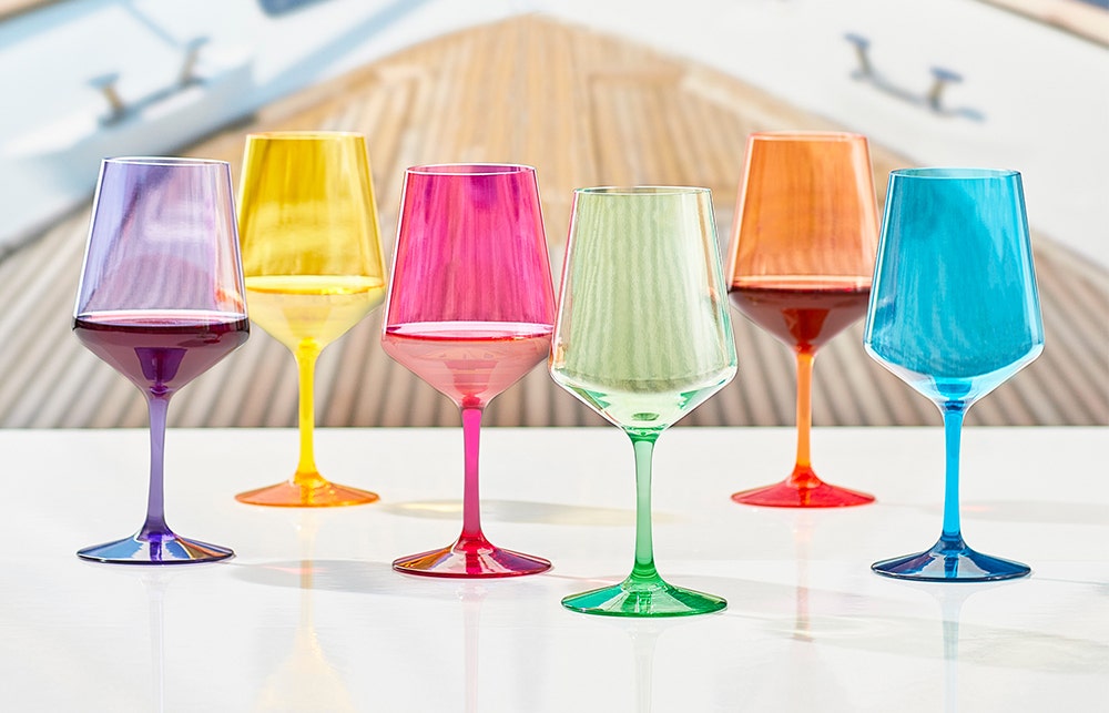 Break-Free Brilliance wine glasses